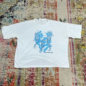 Vintage Coral Beach Club Florida Destination Travel Tourism 1980s tshirt